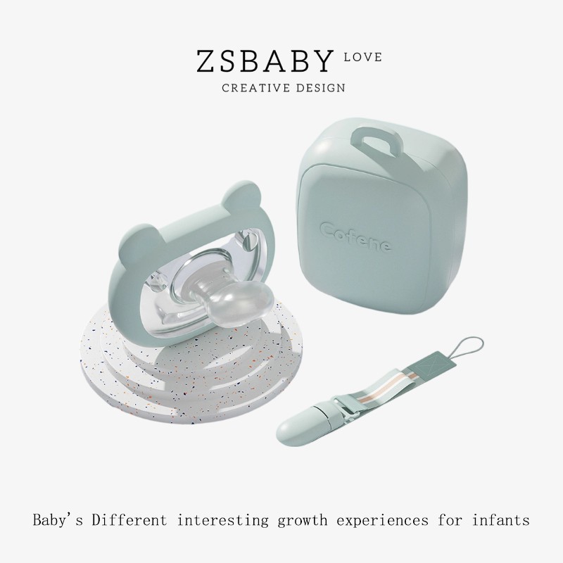 Японская детская пустышка ZSbaby от 0 до 6 месяцев для предотвращения метеоризма, тип для сна ребенка от 0 до 3 месяцев, силиконовое молочко