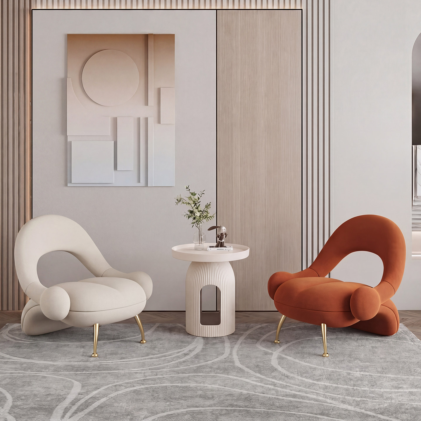 Net celebrity light роскошный одноместный диван-кресло салон красоты, встречающий гостей для переговоров, сочетание чайного столика и стула в гостиной, элитное кресло для отдыха