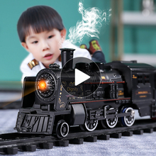 New Year's Gift Train Toy Track High speed Rail Model Children's Boy Electric Steam Train Birthday 3 Years Old 4 Years Old