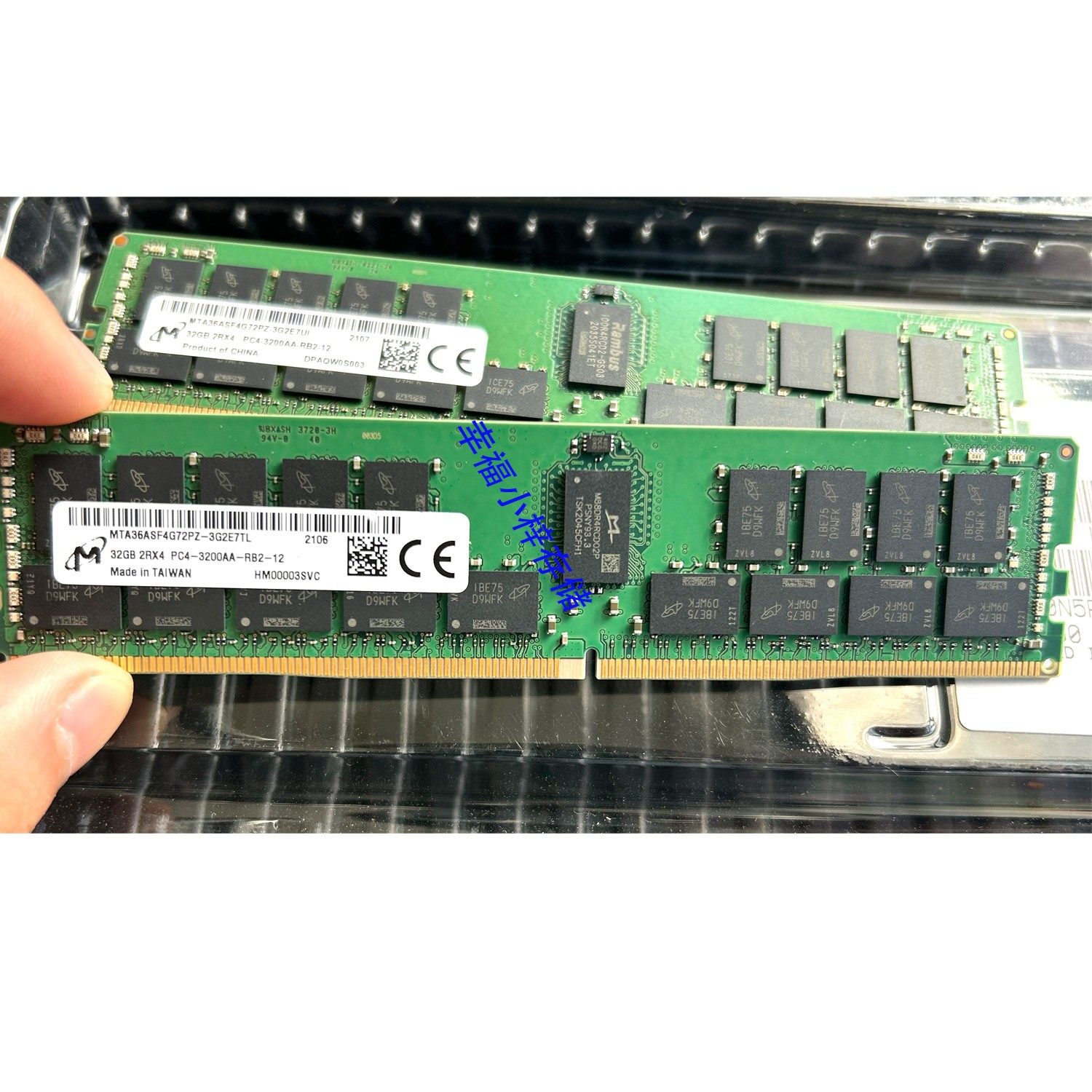 Панель памяти рабочей станции Micron 32G 2RX4 DDR4 PC4-3200AA ECC REG server RDIMM