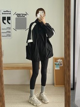 Sunscreen jacket for women in summer, thin jacket, 2023 new UV resistant black casual oversized outdoor sunscreen suit
