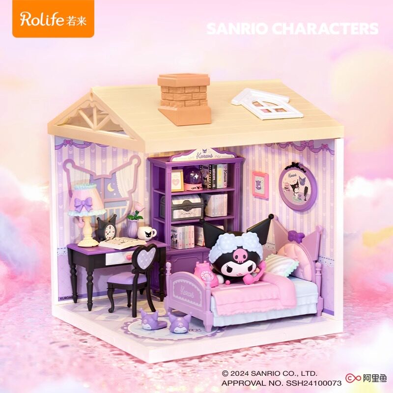 rolife Ruolai Sanrio Coolomi Super World Coolomi Собранный строительный блок Игрушка Детский подарок Слепая коробка