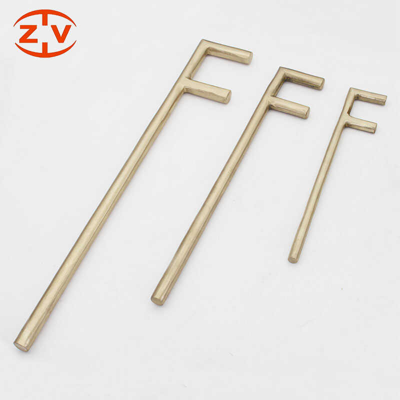 Взрывозащищенный F-образный ключ из бериллиевой бронзы специальный прочный взрывозащищенный инструмент для нефтехимической промышленности F-образный ключ из антимагнитного медного сплава