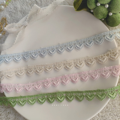 taobao agent 牛奶丝1.2cm蕾丝小花边Lolita发带饰品diy辅料满包邮