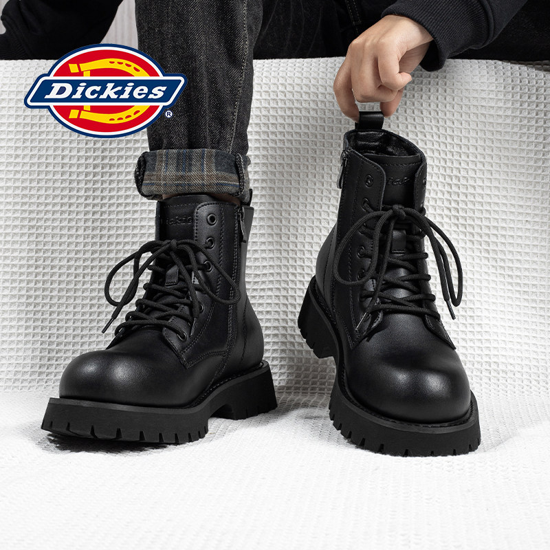 Черные ботинки Martin от Li Jian's same Dickies, мужская зимняя мужская обувь, плюс замшевые ботинки, мужские резиновые сапоги, мужские