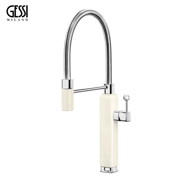 Итальянский кухонный кран высокого класса gessi, раковина из меди, телескопический вращающийся выдвижной кран для горячей и холодной воды