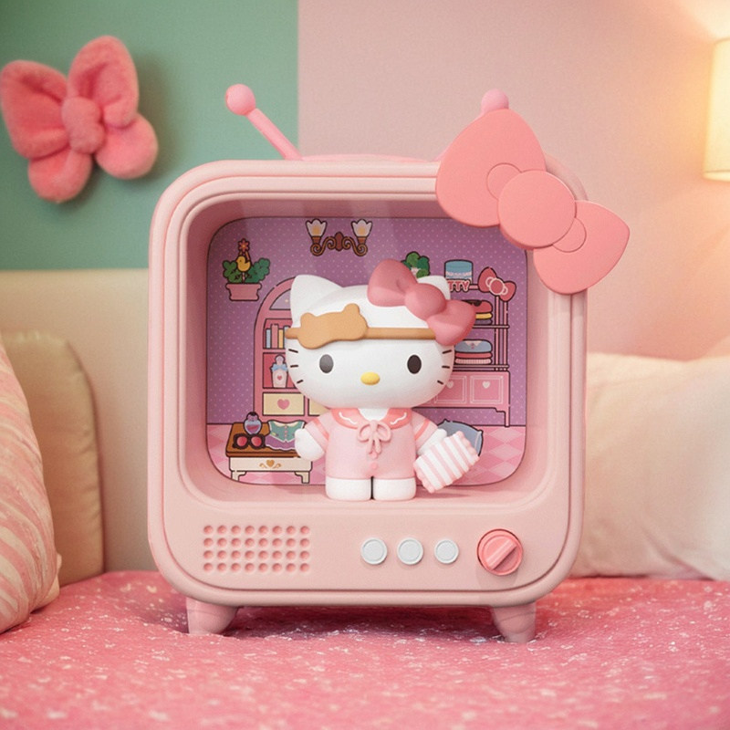 Куломи ночник теплый мягкий свет коричная собака ТВ атмосферный свет Hello Kitty украшение рабочего стола креативный подарок