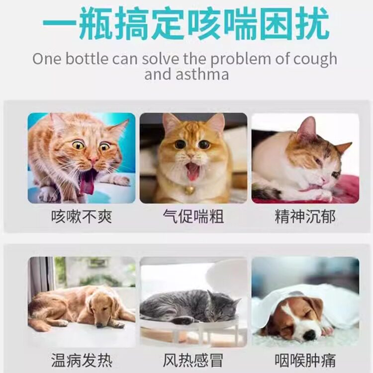 Сироп от кашля Paiwei cough must clear для кошек и собак домашние животные от кашля, астмы, простуды, насморка, бронхита