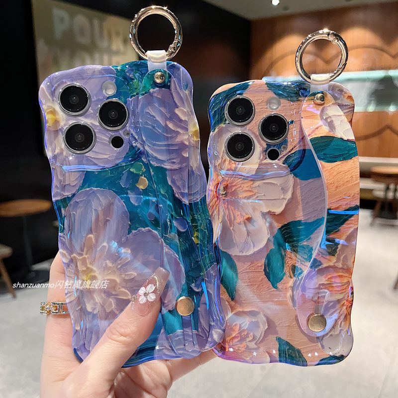 [Imported Soft Silicone] Monet Flower Pattern Phone Case for Apple iPhone 17 Pro Max, New Full Coverage, 16mm Drop Protection, 15mm Pro Protective Case, 14mm Cartoon, 13mm Exquisite, 12mm Pro Dopamine