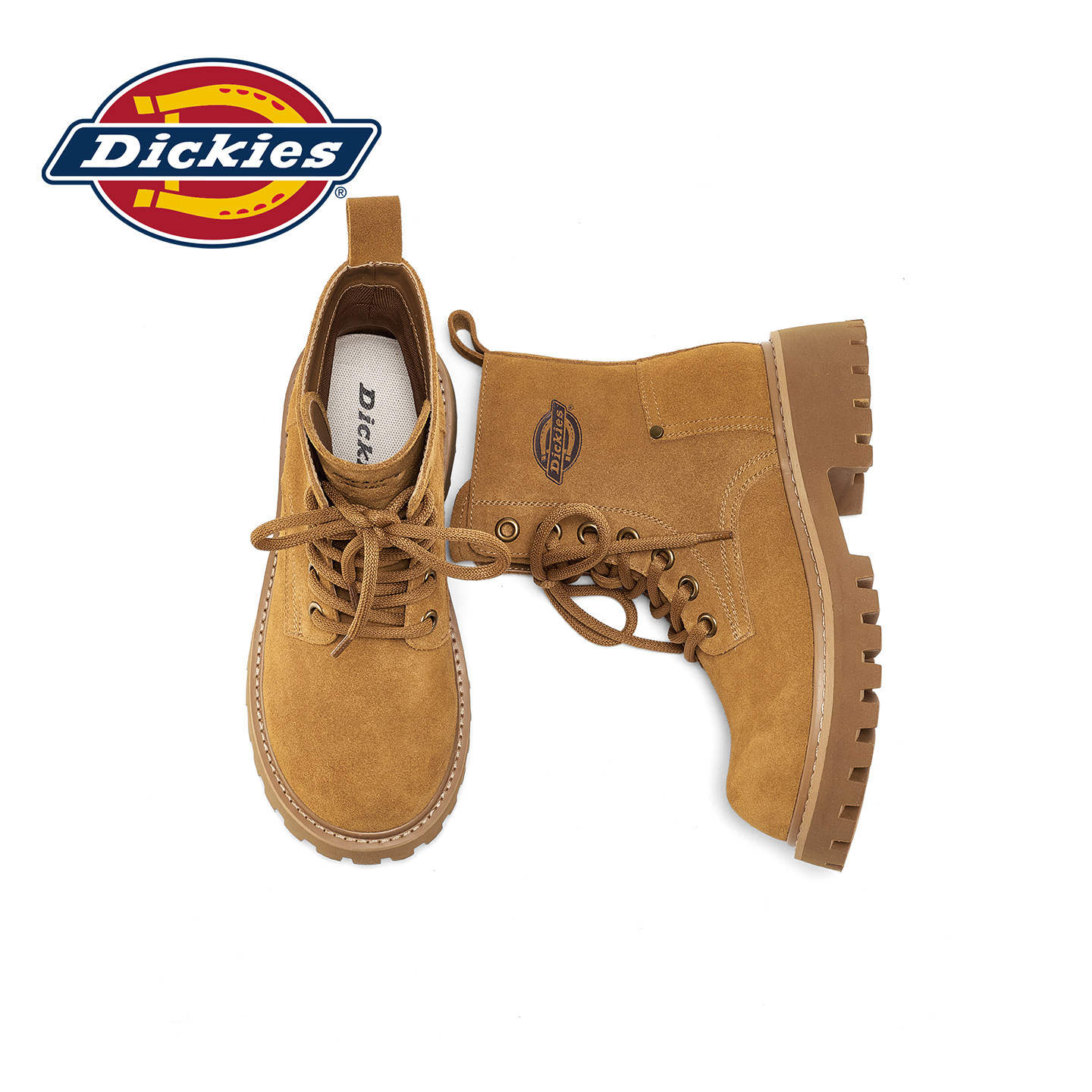 Ботинки Martin на толстой подошве от Dickies; женские осенние новые кожаные ботинки в стиле ретро из ревеня; нескользящая походная обувь