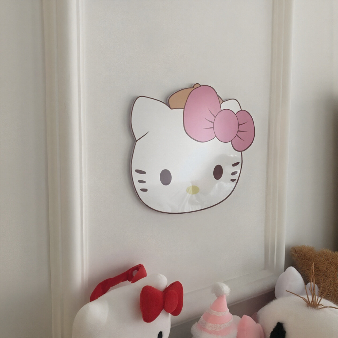 hellokitty милый кот кошка девушка спальня прикроватные украшения наклейки потолок дверь настенное покрытие уродливые наклейки