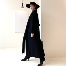 Woolen coat for women with six years of experience, six colors of cashmere coat, double-sided velvet coat for women, trendy black, high-end mid length style, 20
