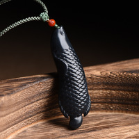 One yuan auction Xinjiang Hetian Yumo Jade Golden Around Fish Pendant Golden Fish has Yu Yusan Pendant men and women every year