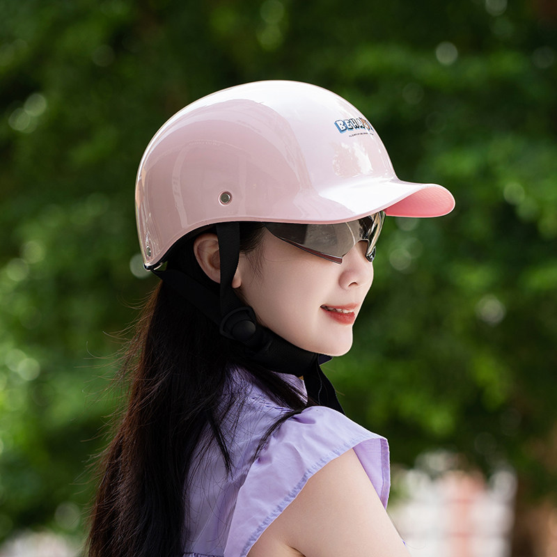 Summer sun protection electric bicycle safety helmet, motorcycle half helmet, unisex cute 3C certified electric vehicle helmet