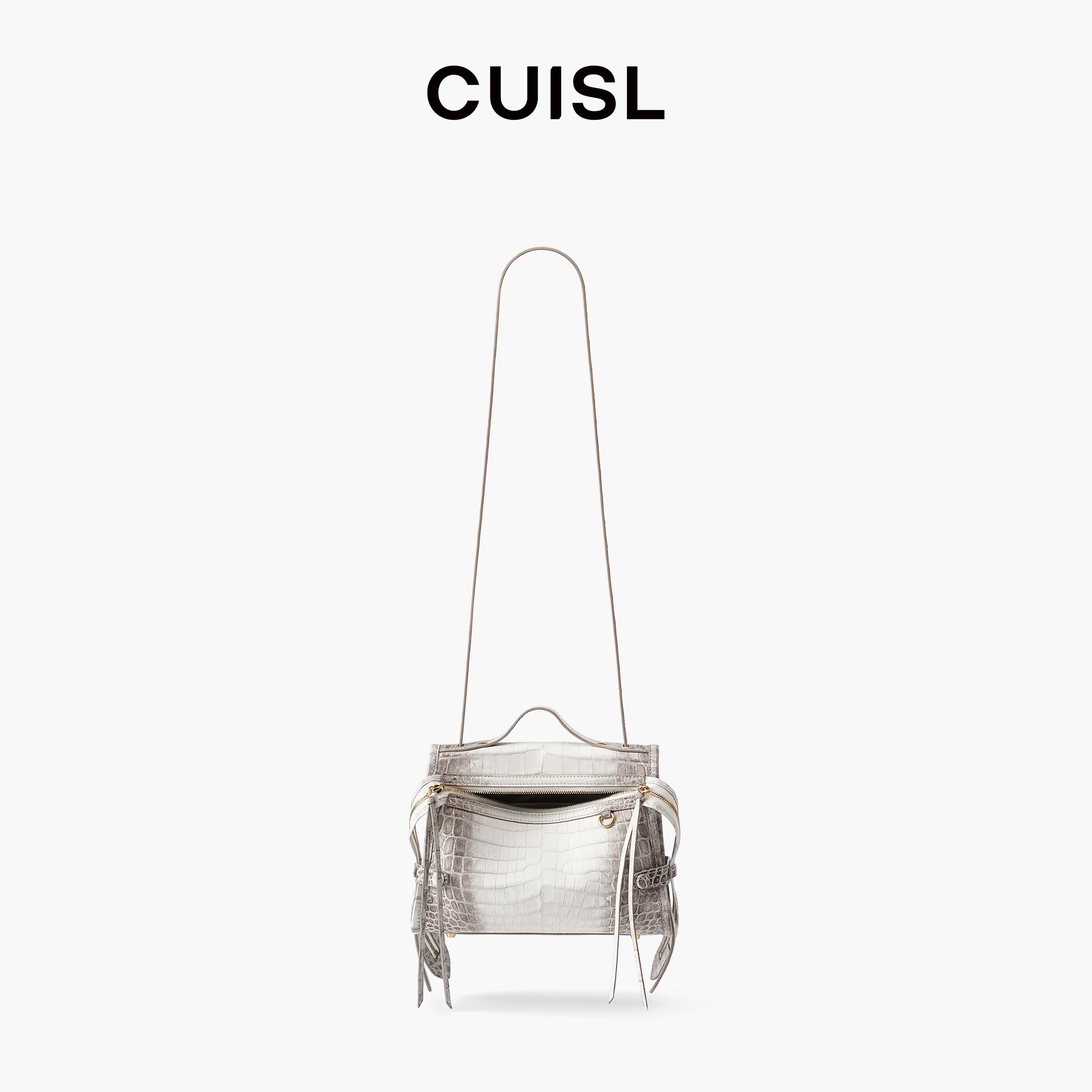 CUISL Cui's/Летняя новинка из серии Himalayan Smile, Сумка Smile из крокодиловой кожи, женская сумка-мессенджер на молнии