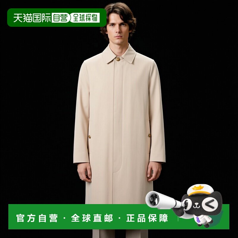 Самоуправляемый Burberry/Берберри?Однобортная мужская ветровка со скрытой подкладкой из клетчатой ткани серии Pennan