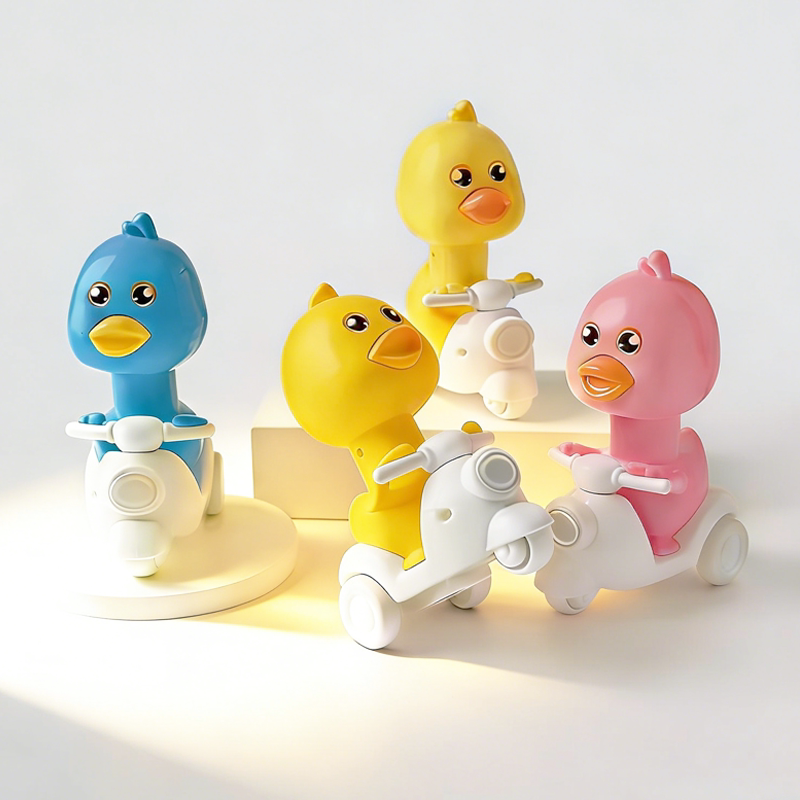 Новый детский мотоцикл baby press little yellow duck, детский инерционный велосипед с откидывающейся спинкой, милая игрушка для мальчиков, устойчивая к падению.
