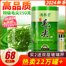 清承堂茶叶2024新茶明前特级毛尖早春散装浓香型茶叶嫩芽春茶绿茶