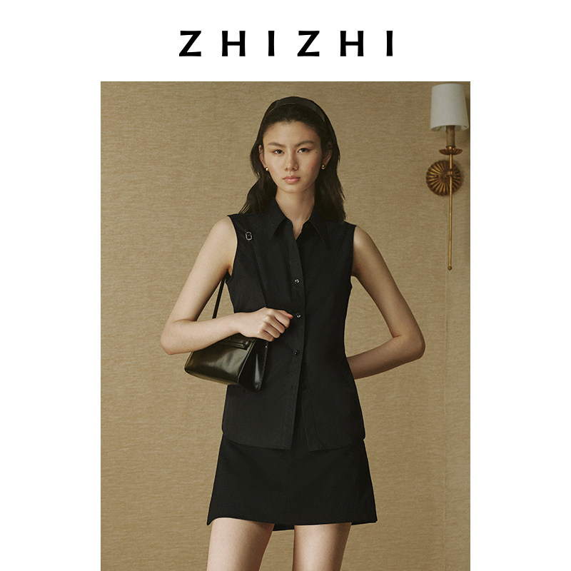 [Life Shirt] Zhizhi Yeru Nian Imported Pima Cotton High-Quality Sleeveless Shirt for Women, Slim Fit, New Style 26