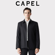 CAPEL Cabol Spring and Autumn Business Thin Wool Jacket for Men's Middle aged Dad Coat for Administrative Cadre Jackets