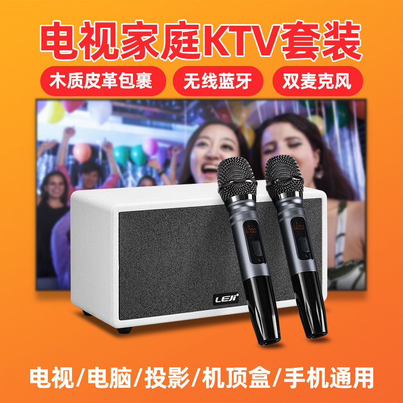 Leji W66 family KTV set беспроводной микрофон динамик микрофон для репетиции песен на конференции TV K song home audio