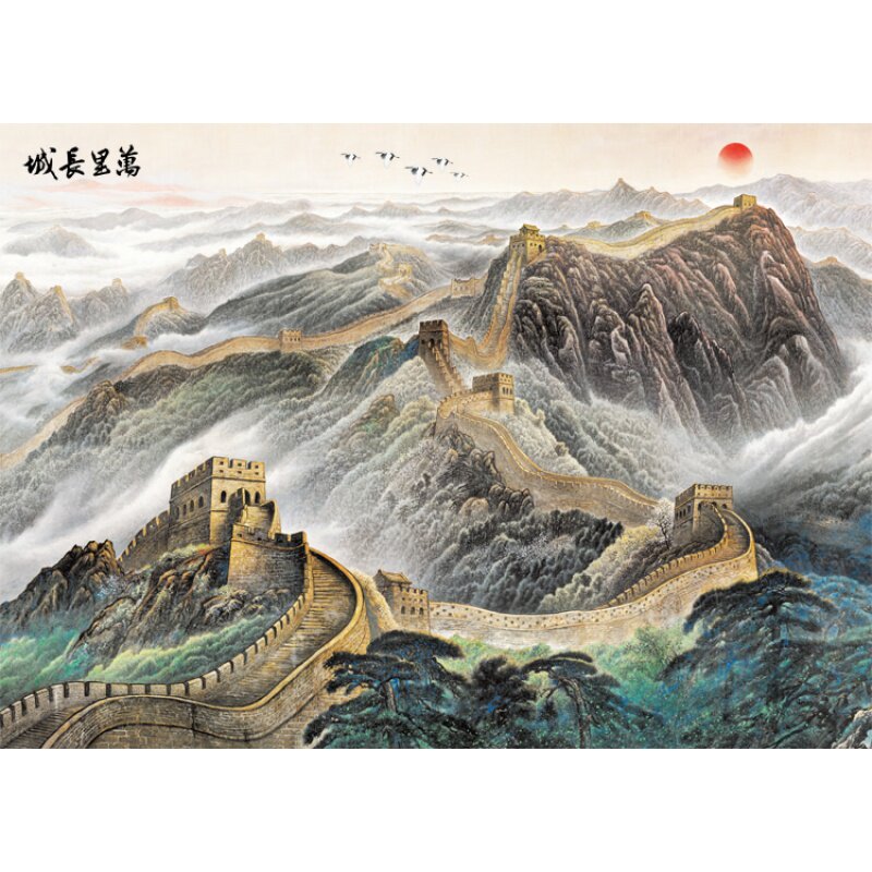 Деревянная головоломка Great Wall из 8000 частей в национальном стиле для взрослых на заказ