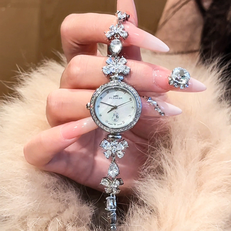 Женские часы Disney Dream Butterfly watch, инкрустированные бриллиантами, легкие роскошные женские часы высокого класса, подарок на день рождения и Новый год для подруги