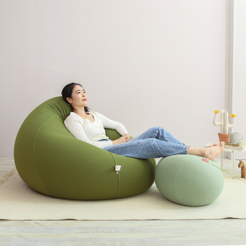 ohwo lazy sofa bean bag одноместный лайкровый эластичный сетчатый красный татами для маленькой квартиры простой удобный диван для лежания