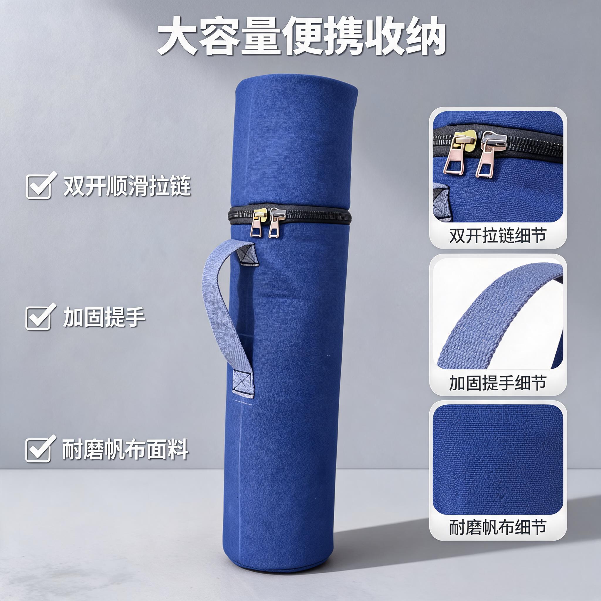 Yi Kunlun outdoor индивидуальная портативная сумка для рыболовных снастей большой емкости, износостойкая холщовая сумка с двойной застежкой-молнией, пылезащитная сумка для хранения в простом стиле