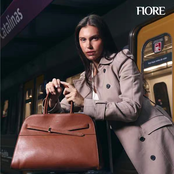 FIORE Кожаная портативная сумка в стиле Fiore old money, женский простой портфель большой емкости, женская сумка для рабочего места