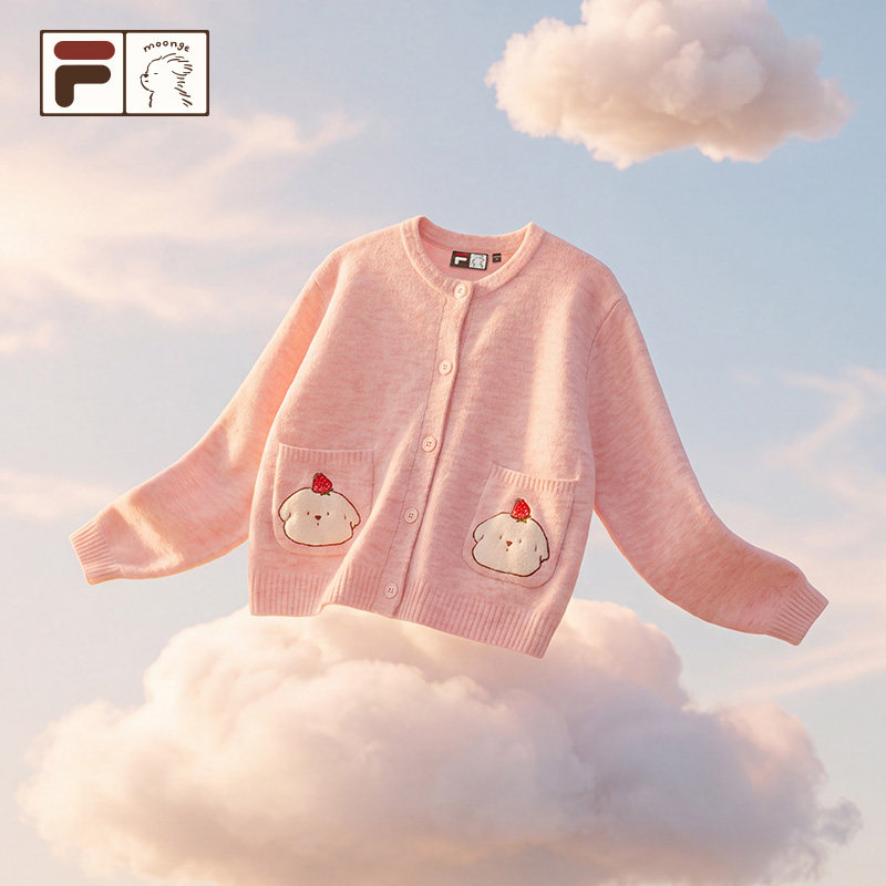 Женский свитер Fila Nuo Chirping SWEATER丨 FIL FUSION Scribled Puppy Joint 26, новый зимний свитер для женщин