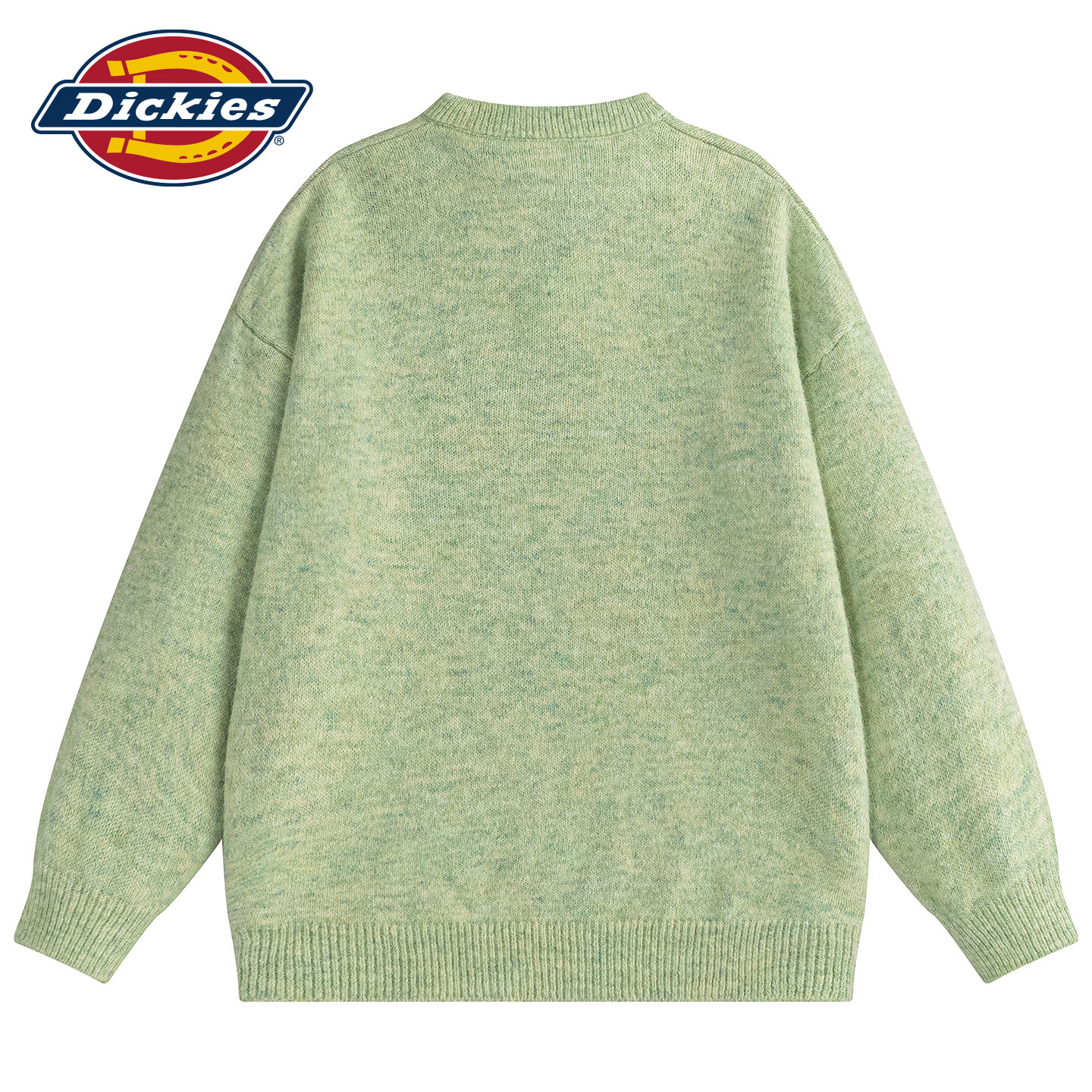 Весенне-осенний американский свободный свитер с круглым вырезом Dickies, мужской японский свободный свитер простого однотонного цвета