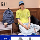 Мужская и женская футболка Gap весна 2025, новая хлопковая футболка с логотипом и короткими рукавами, свободный американский топ 725617