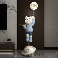 Violent bear ornaments, large landing astronaut lights, living room, home, TV cabinet decorations, housewarming gifts for new homes