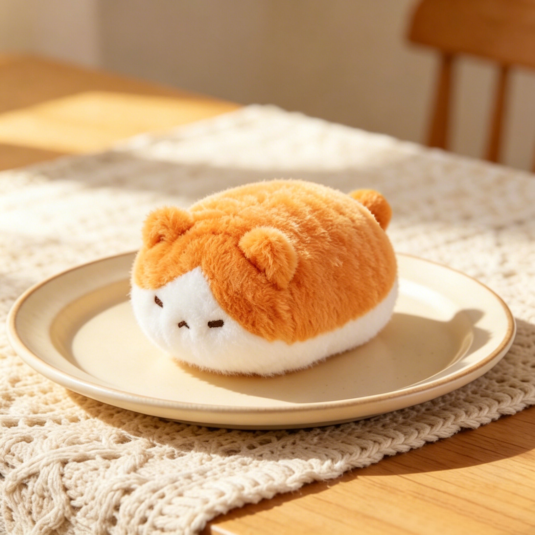 Маленькая кошка плюшевая игрушка пушистый енот кошка подставка для запястья настольная домашняя кукла милый ребенок подарок на день рождения девочке