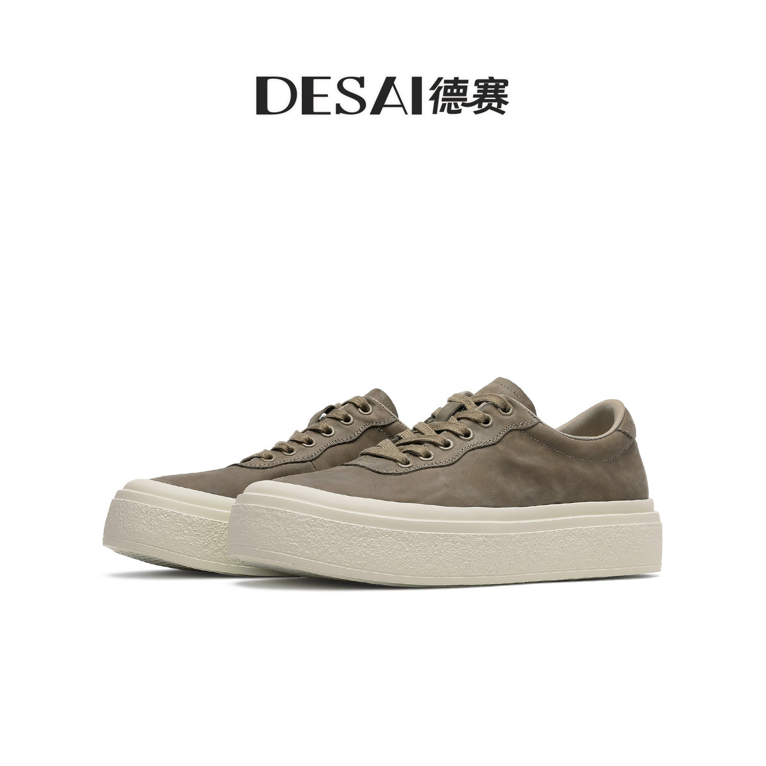 Desay [Simple Luxury*Zhixing] Новые осенние ультралегкие дышащие кроссовки с завышенной талией, универсальная повседневная обувь из кожи на мягкой подошве