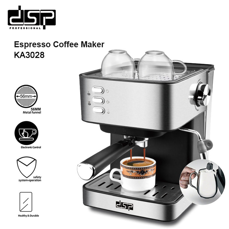 DSP Dansong KA3028 домашняя офисная компактная итальянская концентрированная полуавтоматическая машина для приготовления молочной пены all-in-one coffee machine