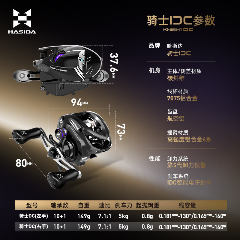 Hasda Knight DC water drop Wheel Микрообъект Luya с электронным тормозом дальнего действия Saoyin water drop wheel интеллектуальная рыболовная катушка постоянного тока