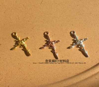taobao agent 3cm十字架DIY配件合金配件lolitaDIY手工材料手作材料满包邮
