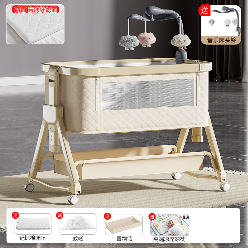 детская кроватка idolbaby, подвижная складная кровать, переносная люлька-кровать для новорожденного, складная и многофункциональная