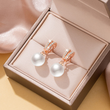 珍珠耳钉女纯银小众设计耳饰高级感简约耳环生日礼物送女友送闺蜜