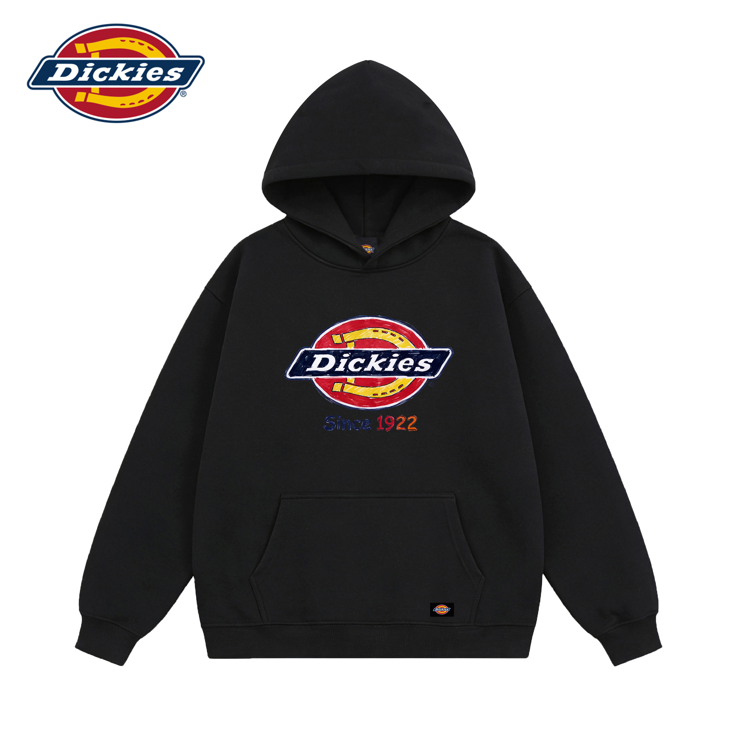 Официальный аутентичный классический свитер с капюшоном с логотипом Dickies для мужчин и женщин, свободная и универсальная одежда модного бренда в стиле ретро