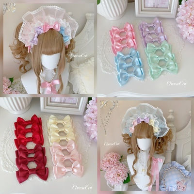 taobao agent 【芝士猫手作】bnt围裙搭配伴侣！进口日制蝴蝶结lolita小物胸针