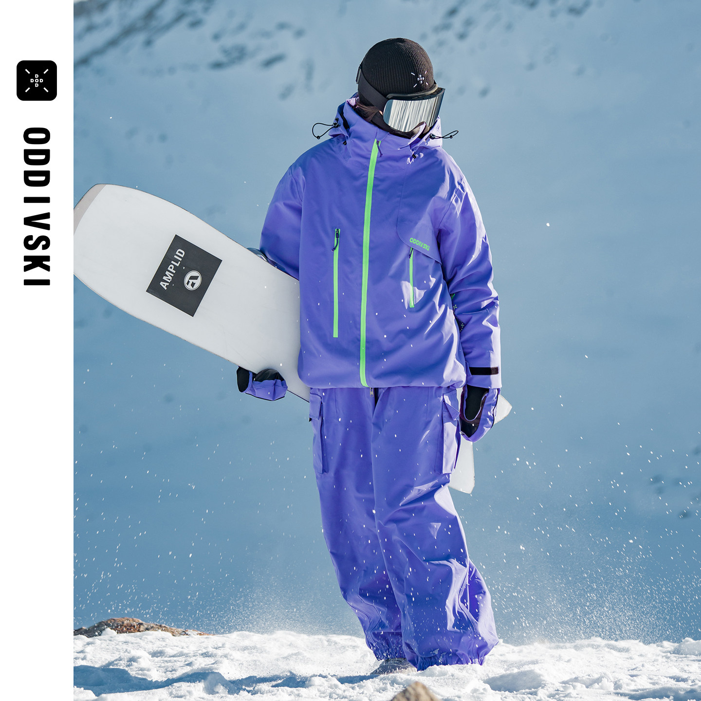 лыжный костюм oddivski professional outdoor 3L, износостойкий, морозостойкий, водонепроницаемый, теплый лыжный костюм со снежной юбкой