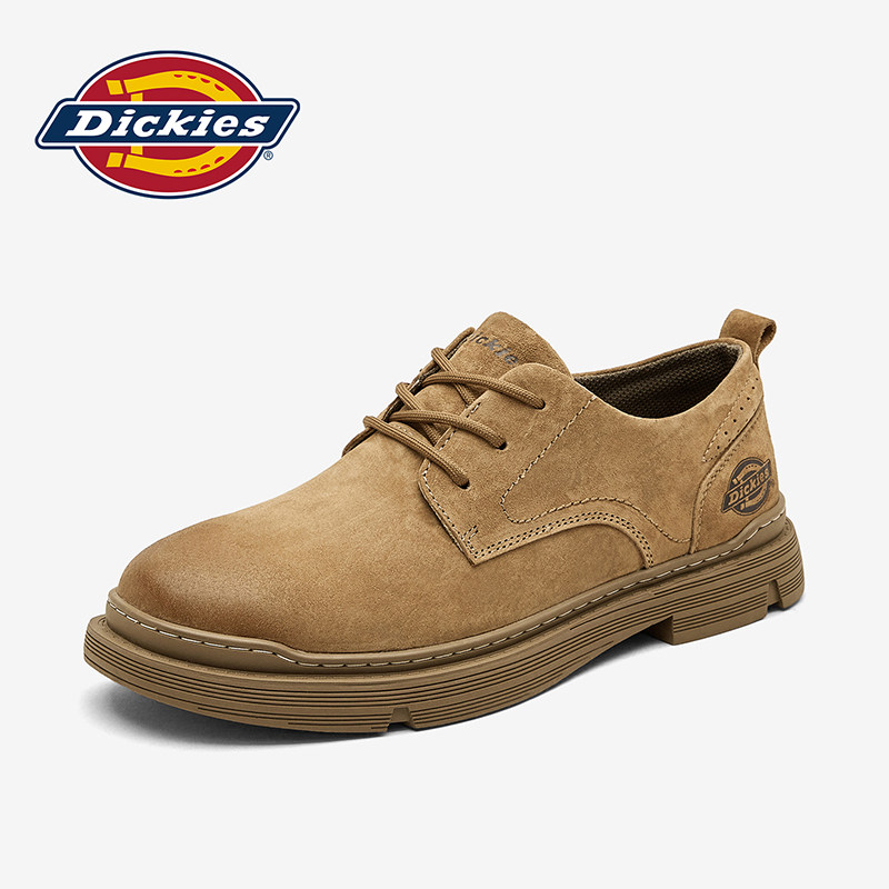 Мужская обувь Dickies; новинка 2026 года; осенняя мужская обувь; универсальная мужская обувь; повседневная кожаная обувь; ботинки Martin на низком каблуке