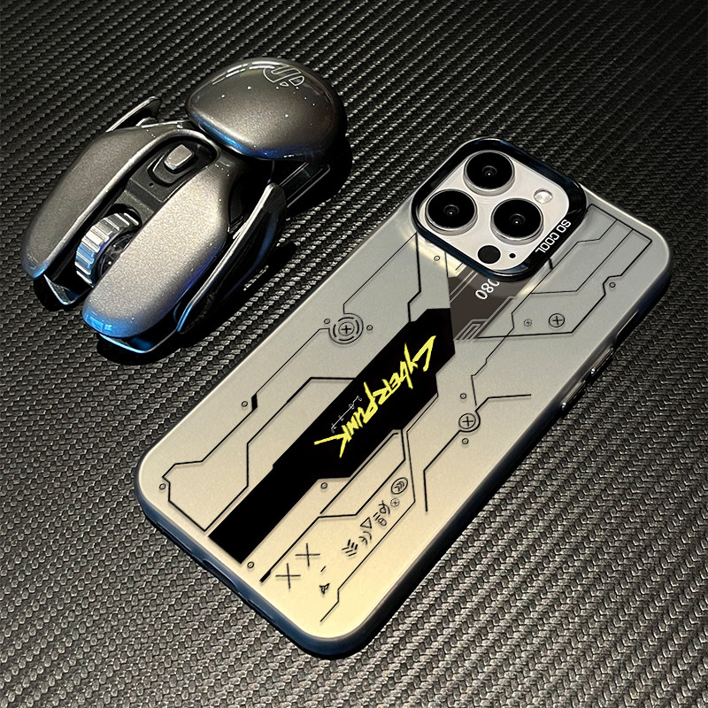 Suitable for Apple iPhone 17, 16 European and American cyberpunk style, new soft case for men's iPhone 15 Pro Max, 14 creative, 13 mini case, 12 laser XS Max, personalized XR, super cool 8 Plus mecha style.