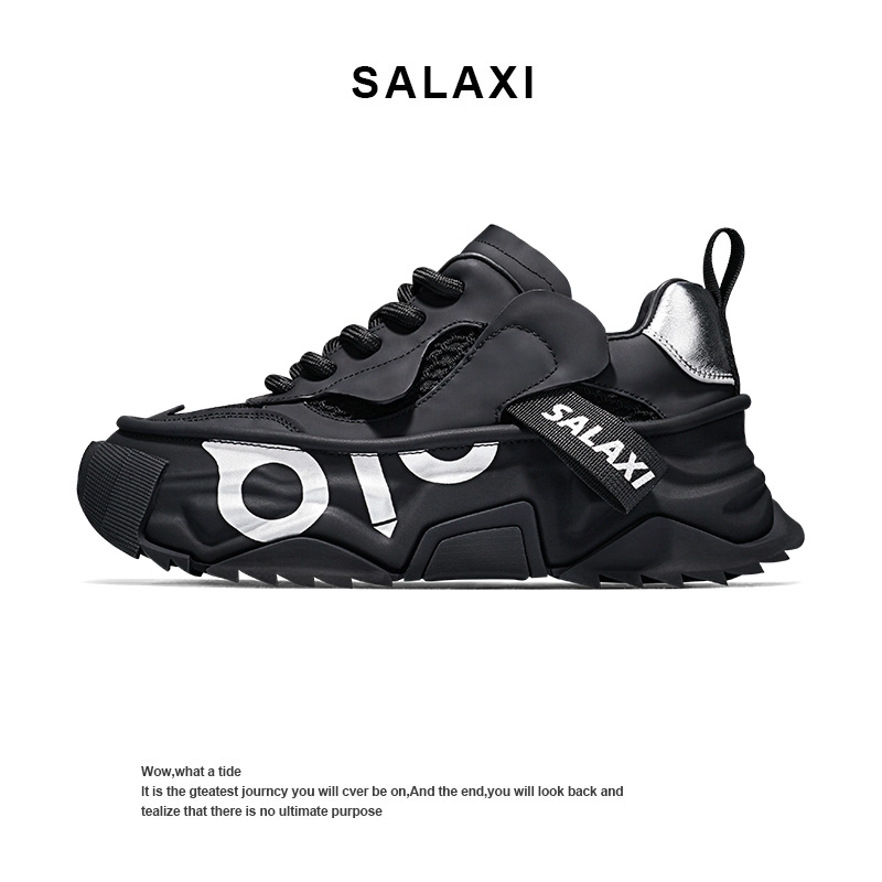 Salaxi/Мужская обувь Salaxi; новинка лета; Black Hawk № 1; обувь для папы; сетчатая дышащая спортивная обувь на каблуке; женская