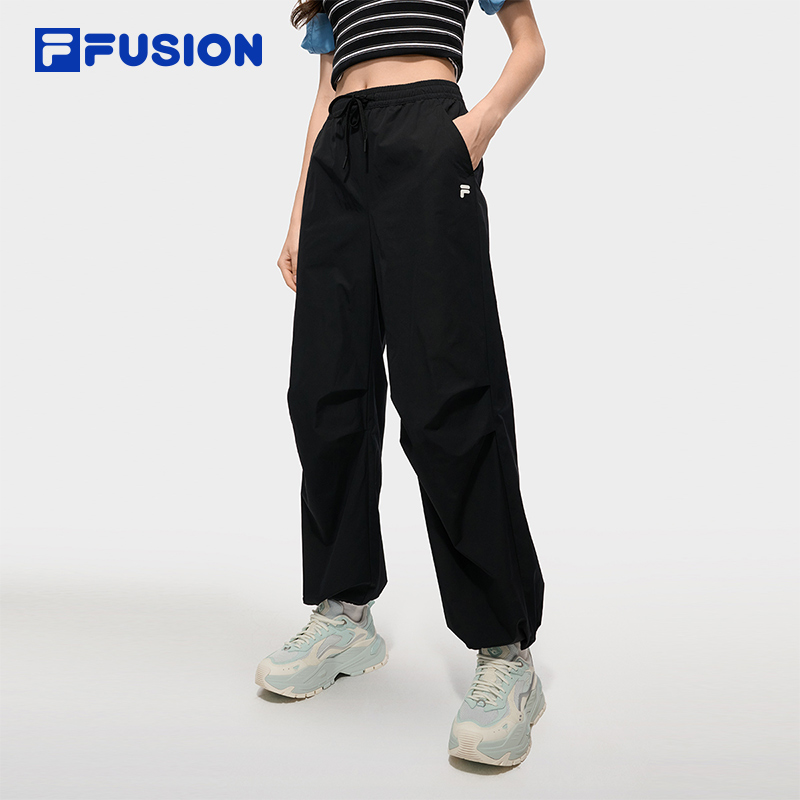 Женские спортивные брюки FILA FUSION, новинка весны 2025, свободные повседневные брюки-парашютисты