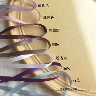 taobao agent 10mm手工DIY丝带饰品蝴蝶结丝带双面高品质丝带满包邮