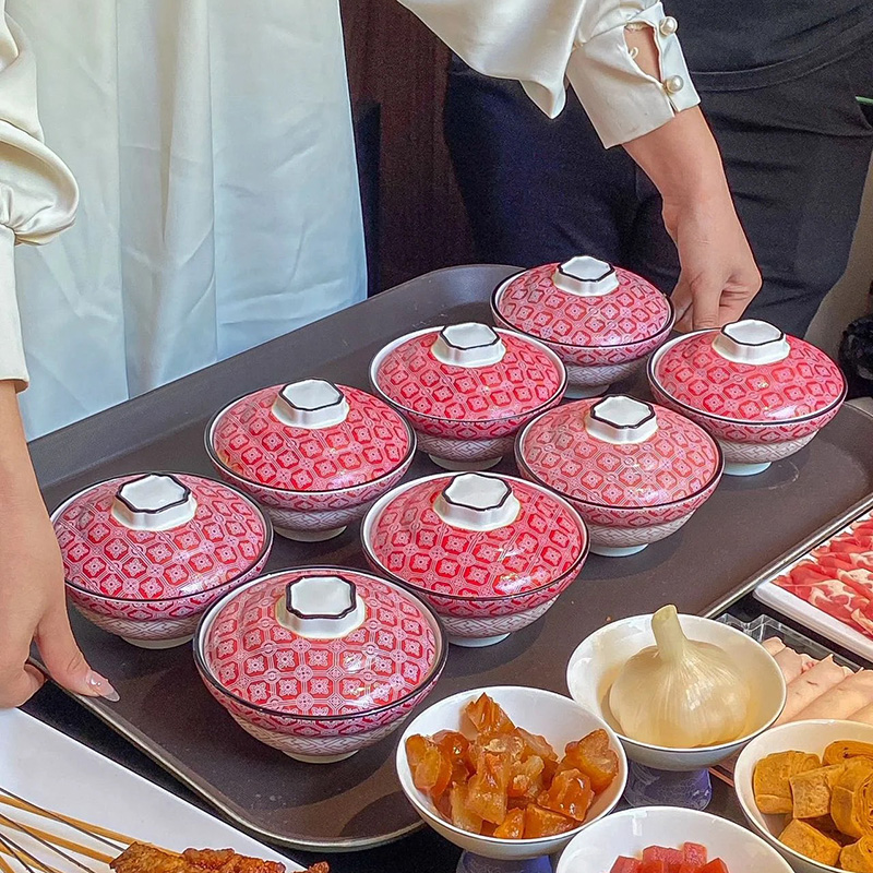 Высококачественная керамическая кастрюля для тушения мяса, суповая чашка для конкретного отеля, Будда, прыгающий через стену, чашка с женьшенем Ляо, высококачественная миска с крышкой, креативная посуда